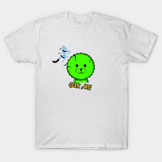 Frankenstein Bichon Frise T-Shirt by Art by Eric William.s